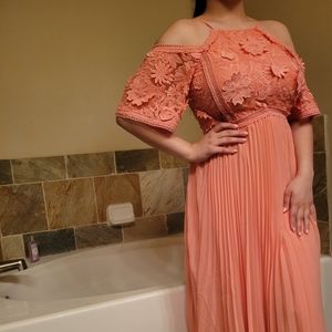 Halter top/off the shoulder dress